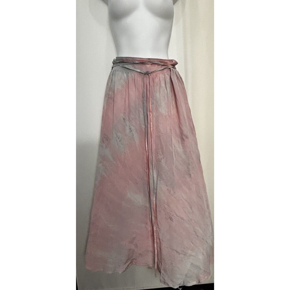 Gypsy 05  100%  Silk Sunset Skirt  Abstract SZ S/M